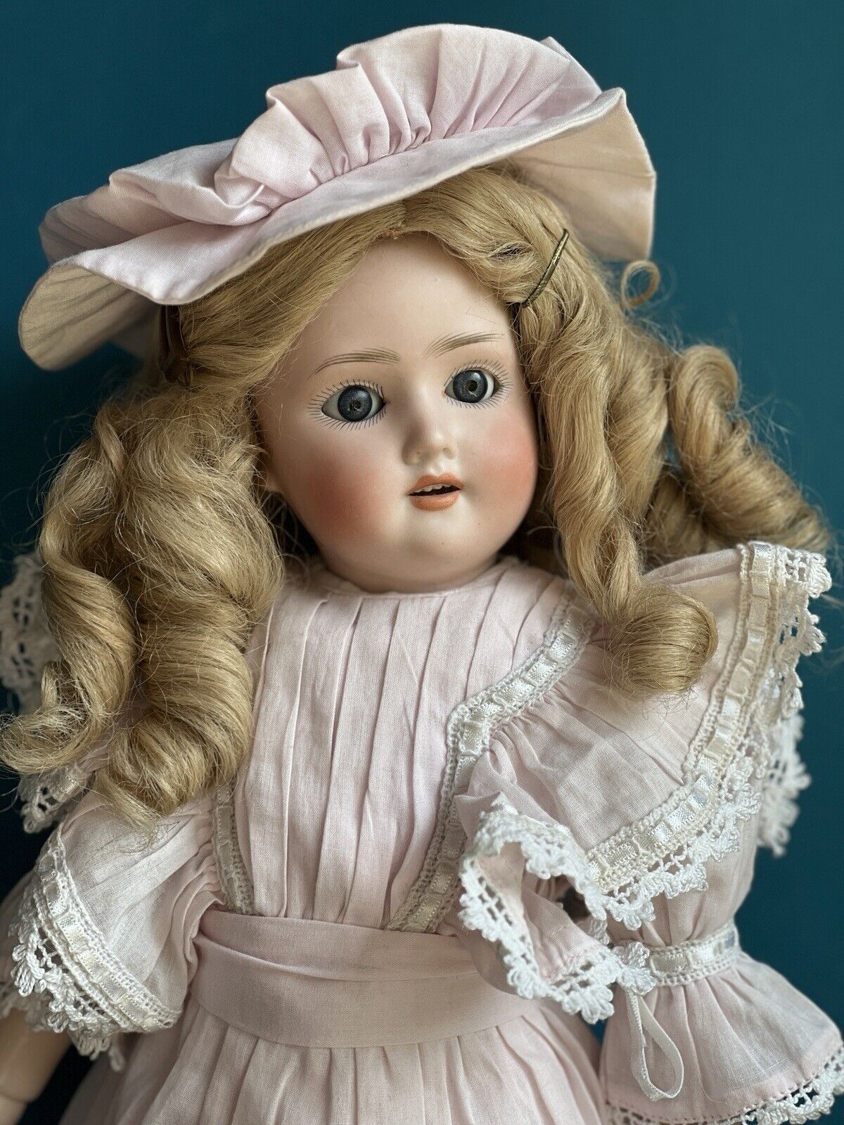 Antique German 16.5” Schoenau & Hoffmeister 1909 Bisque Head Doll