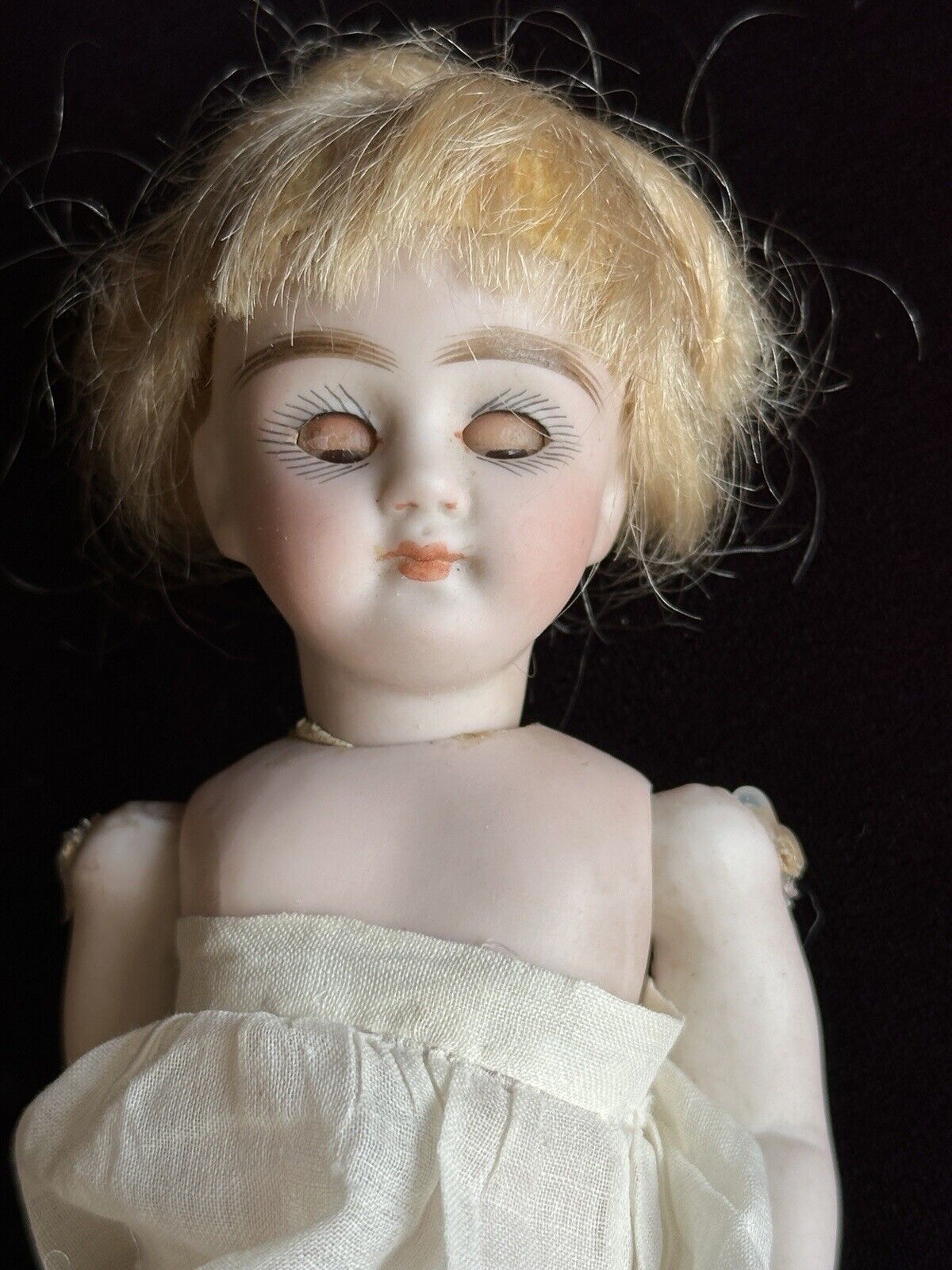 Rare Antique German 6” All Bisque Gebruder Kuhnlenz 96 Mignonette Doll
