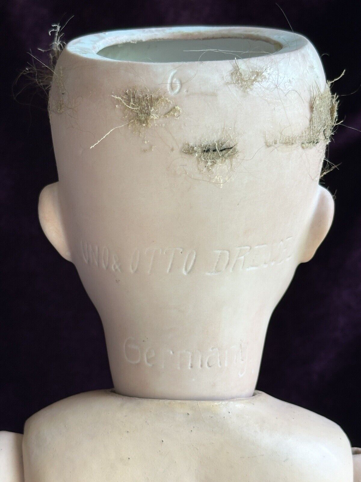 Antique German 25” Cuno Otto Dressel Mein Liebling Mold Bisque Head Doll