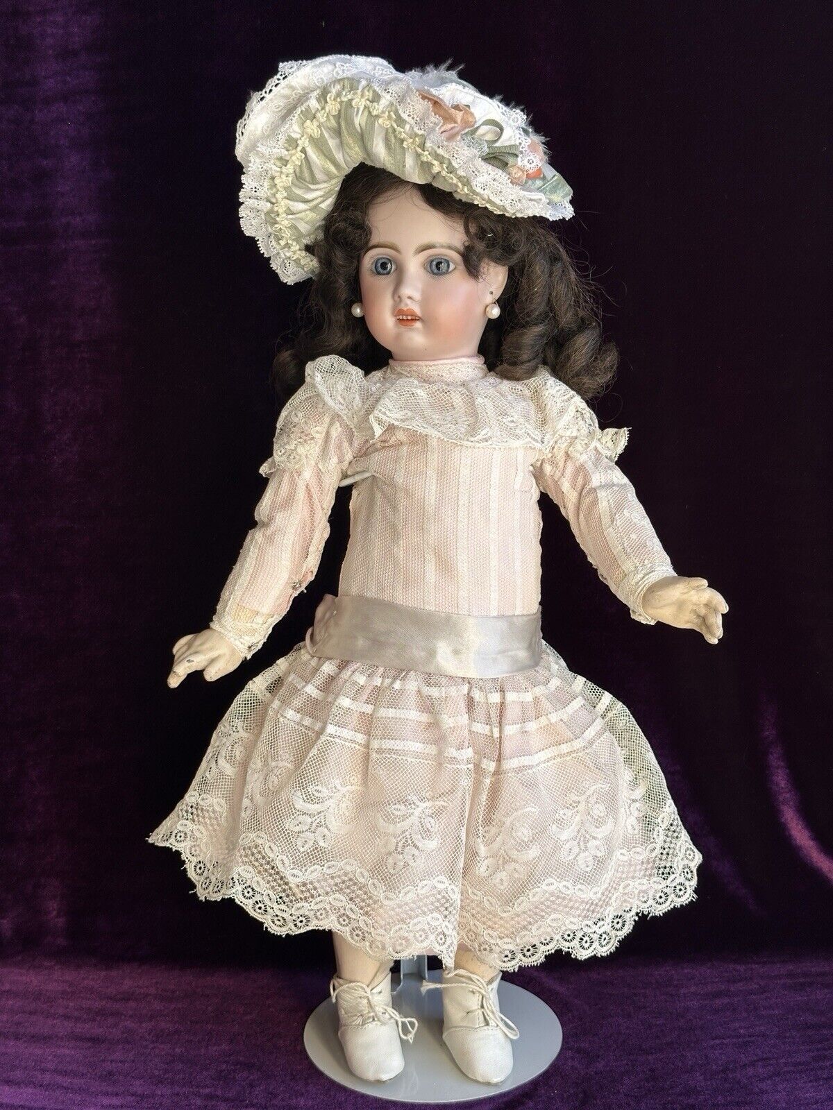 Antique French 19” Jumeau 1907 Bisque Head Marked Composition Body Doll