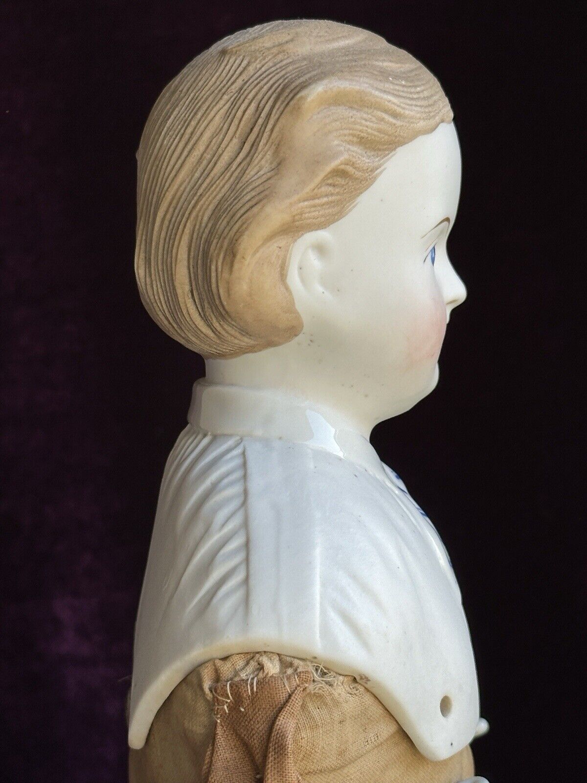 2 Antique German 22" Dornheim, Koch & Fisher Victorian Parian Bisque Head Dolls