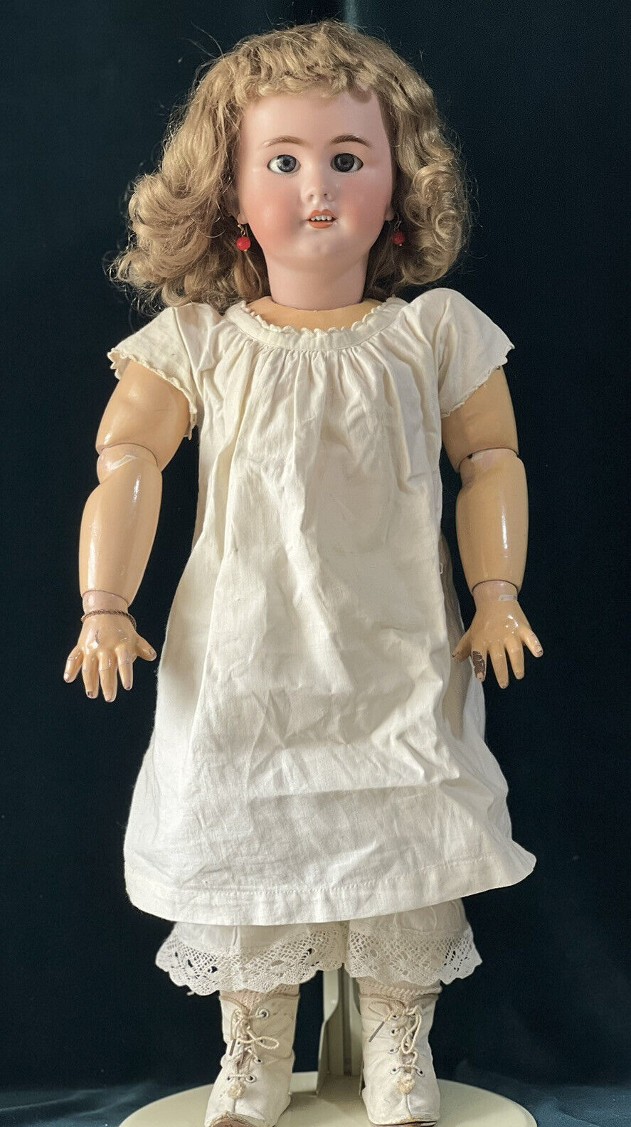 Antique French BEBE JUMEAU 23” Bisque Doll size 11 Voice Box