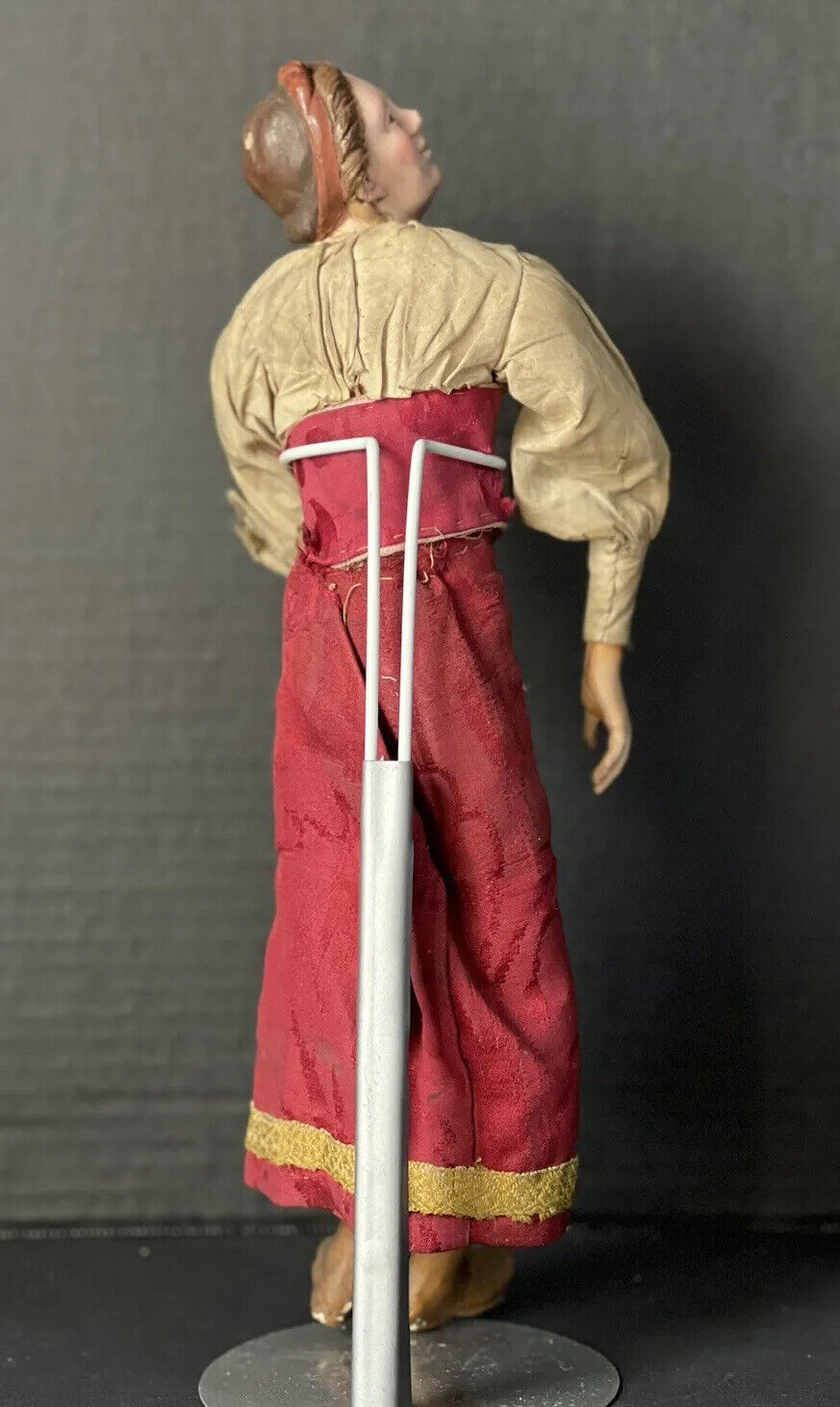 Antique Original Late 18th Century 14 1/2”  Neapolitan Crèche Figure Doll