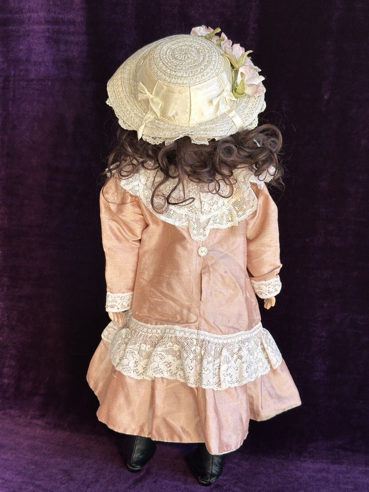 Antique German French 18” Tete Jumeau Dep Bisque Head Doll