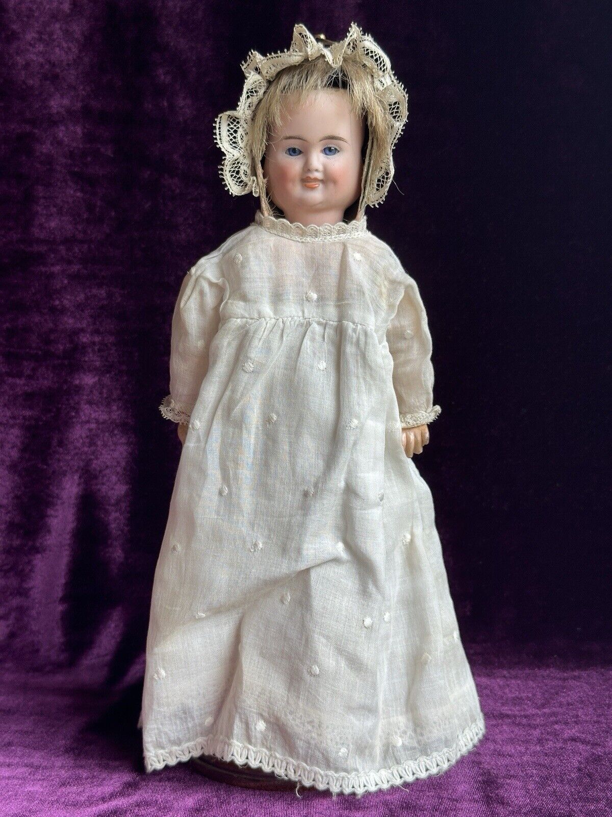 Antique German Carl Bergner 3-Faces Multifaceted Bisque Head Doll