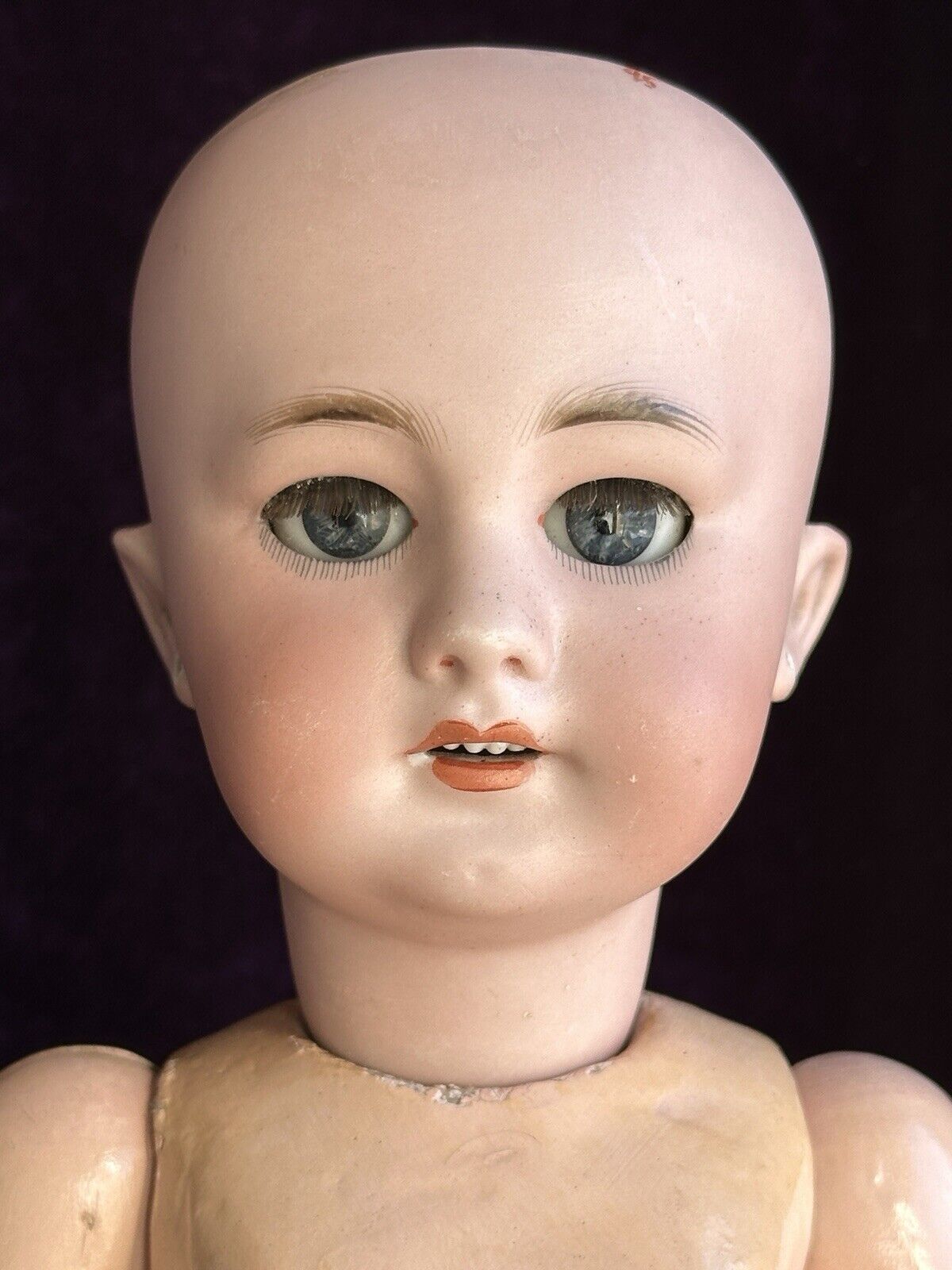 Antique German French 18” Tete Jumeau Dep Bisque Head Doll