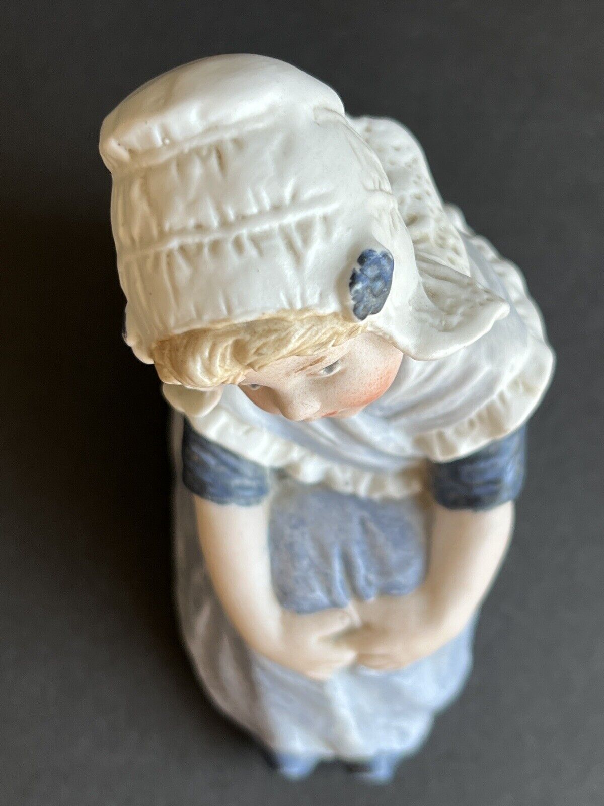 Antique German Gebruder Heubach Marked Bisque Girl Figurine