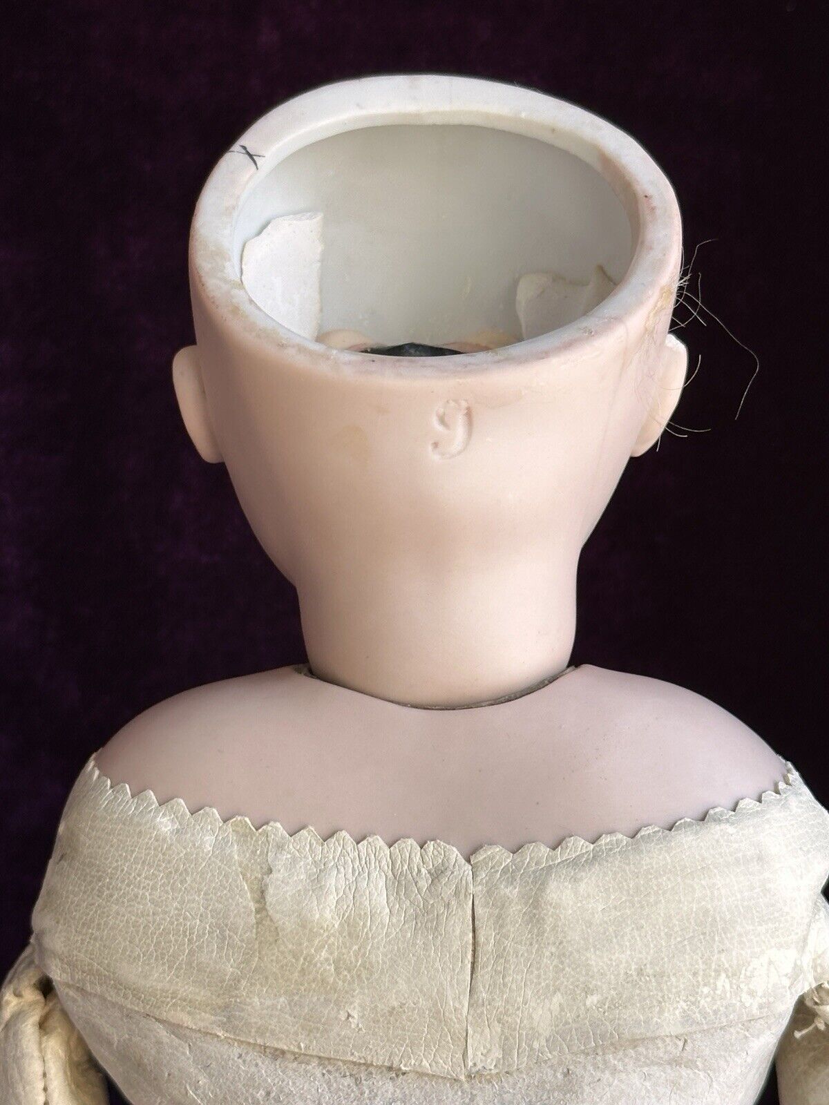 Rare Antique German 16” Early Kestner 9 Closed Mouth Swivel Neck Bisque Doll