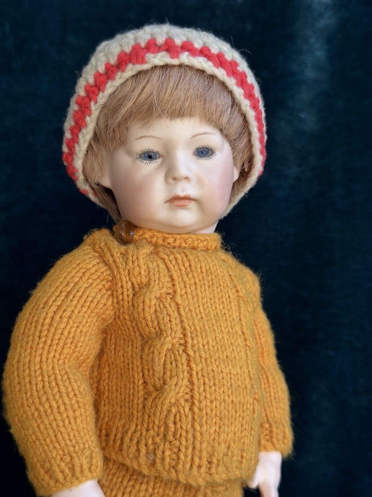 Porcelain Reproduction of Antique German Kammer Reinhardt 115 A Boy Doll