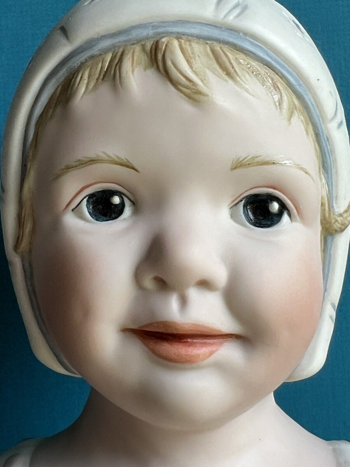 OOAK 19” Collectible Doll Hannah with Molded Bonnet Intaglio Eyes