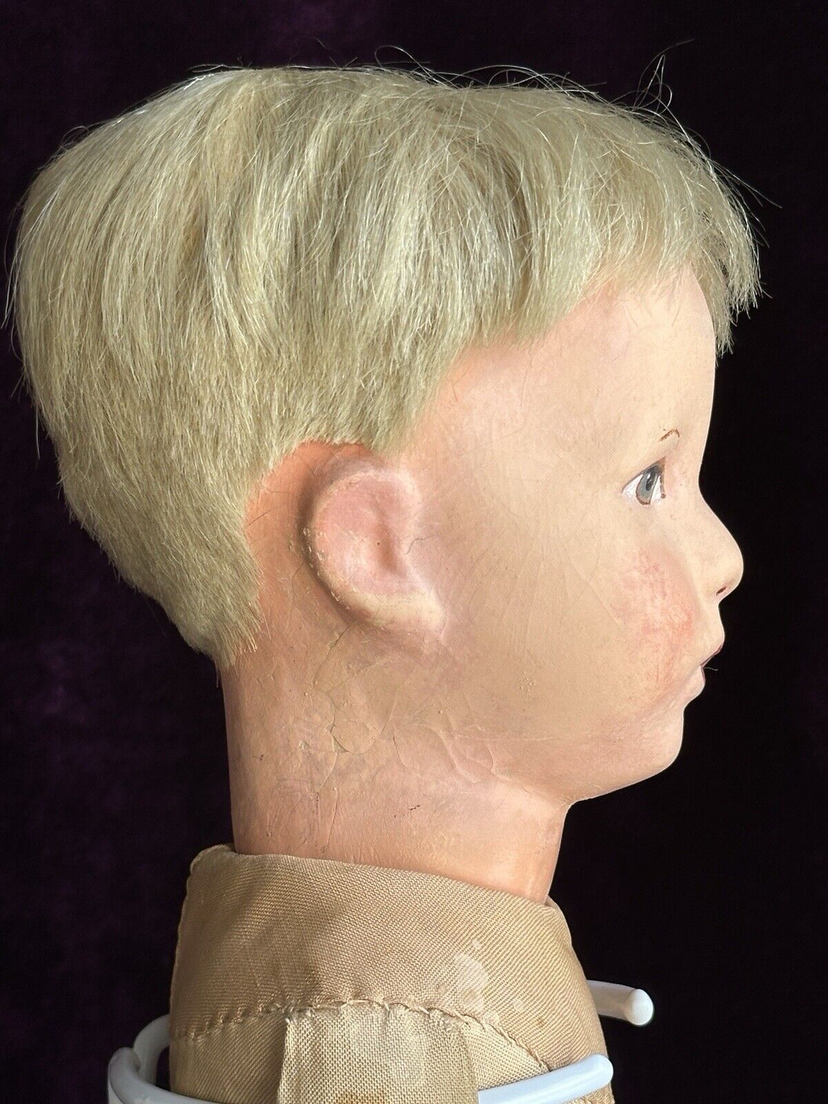 Antique German Kathe Kruse 19” Friedebald Cloth Boy Doll Swivel Head