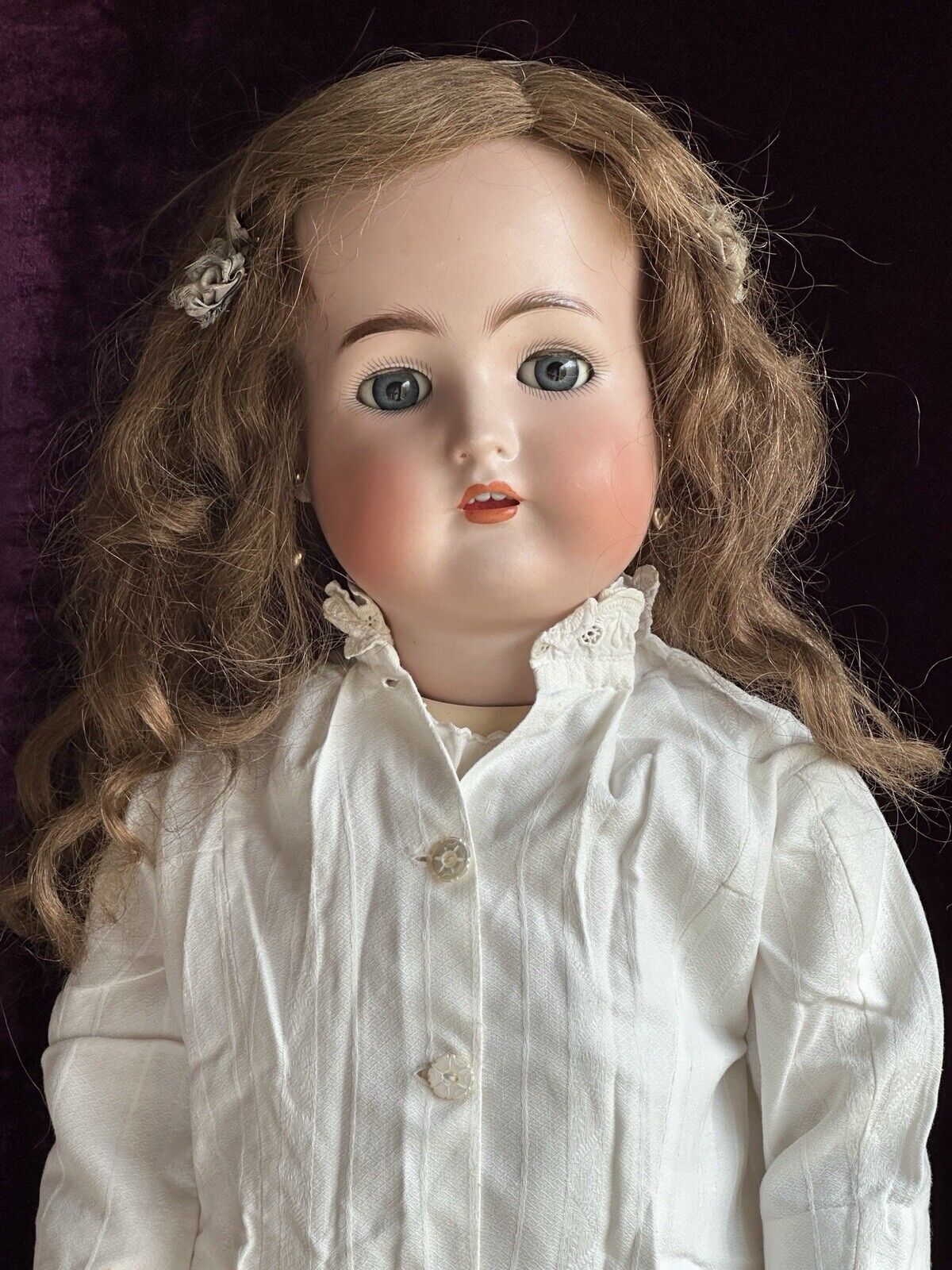 Large Antique German 30” Halbig Kammer Reinhardt Bisque Head Walker Body Doll