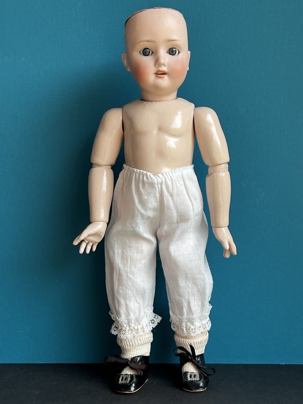 Antique German 16.5” Schoenau & Hoffmeister 1909 Bisque Head Doll