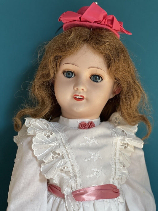 Antique French Large 27” Unis France 301 Bisque Head All Original Doll