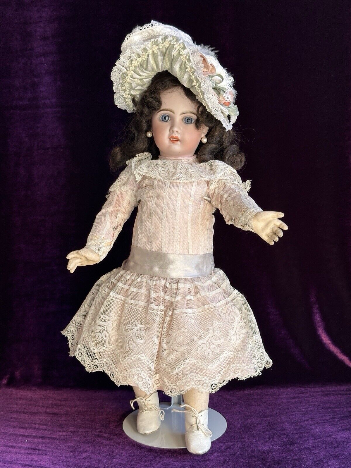 Antique French 19” Jumeau 1907 Bisque Head Marked Composition Body Doll