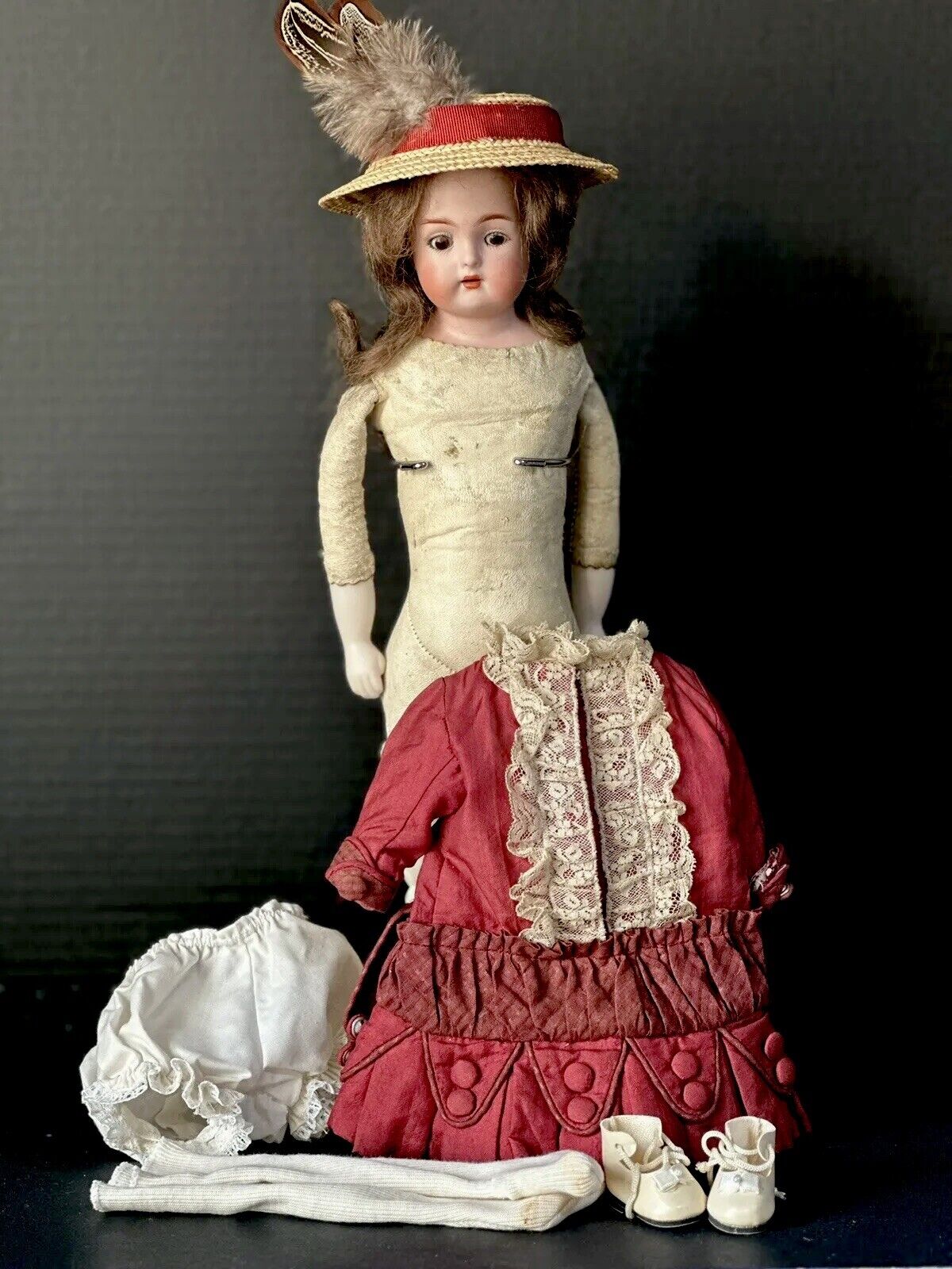 Antique German Kammer & Reinhardt Mold 245 (?) Bisque Shoulder Head 14” Doll
