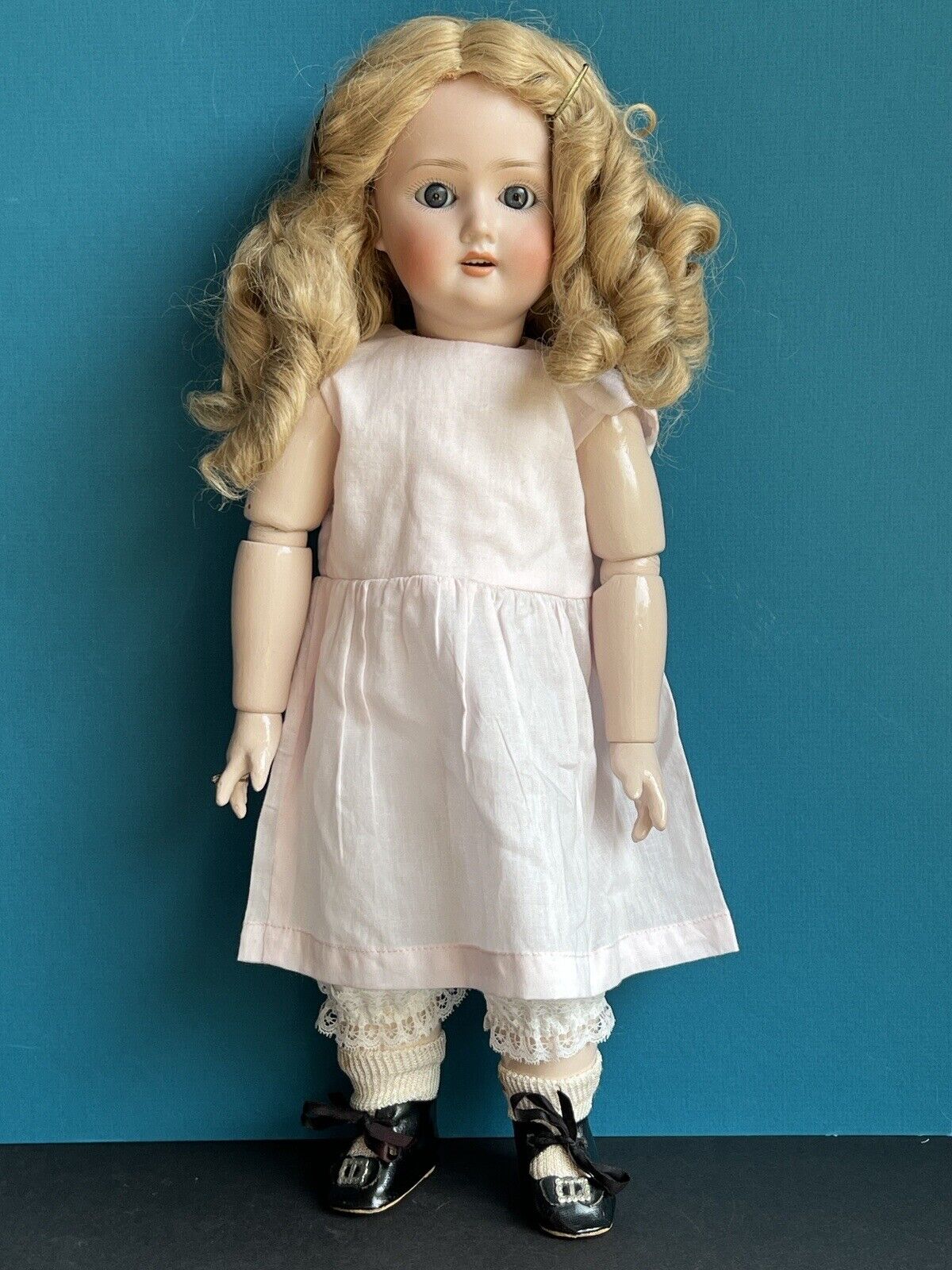 Antique German 16.5” Schoenau & Hoffmeister 1909 Bisque Head Doll