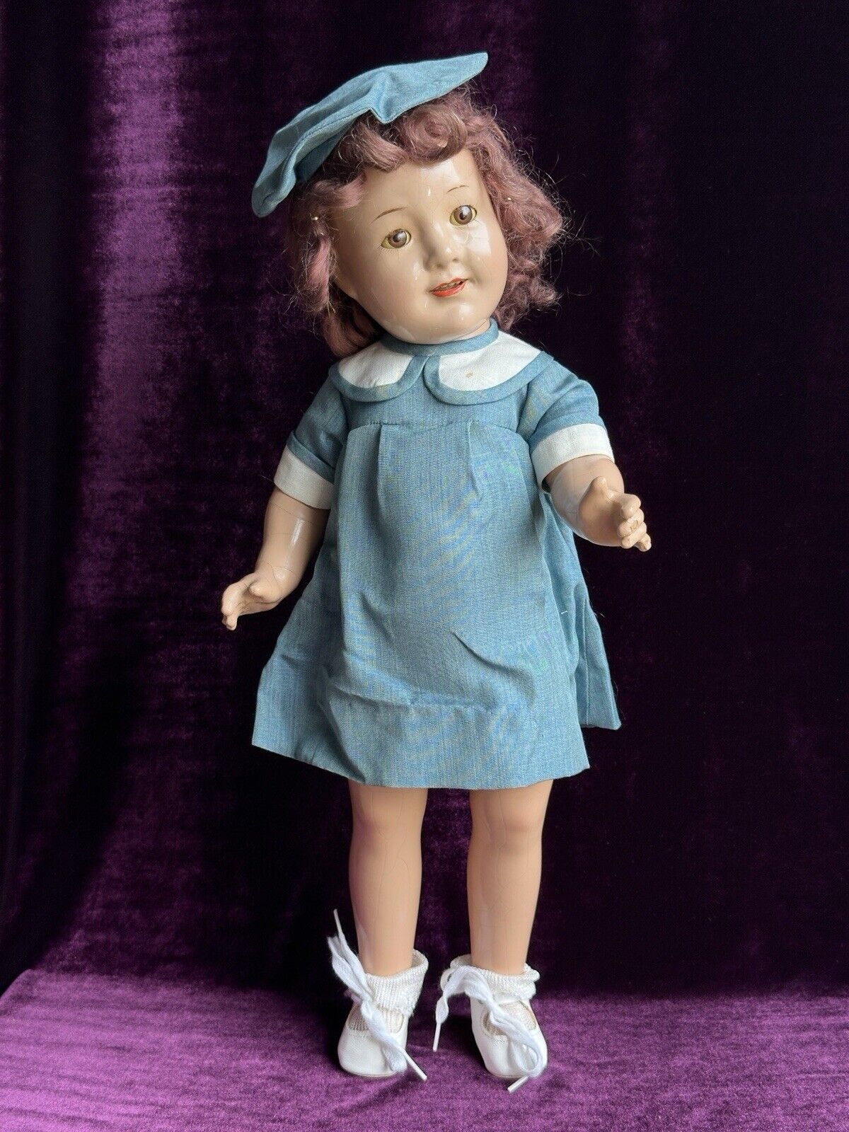 Vintage 19” Madame Alexander Composition Jane Withers Doll