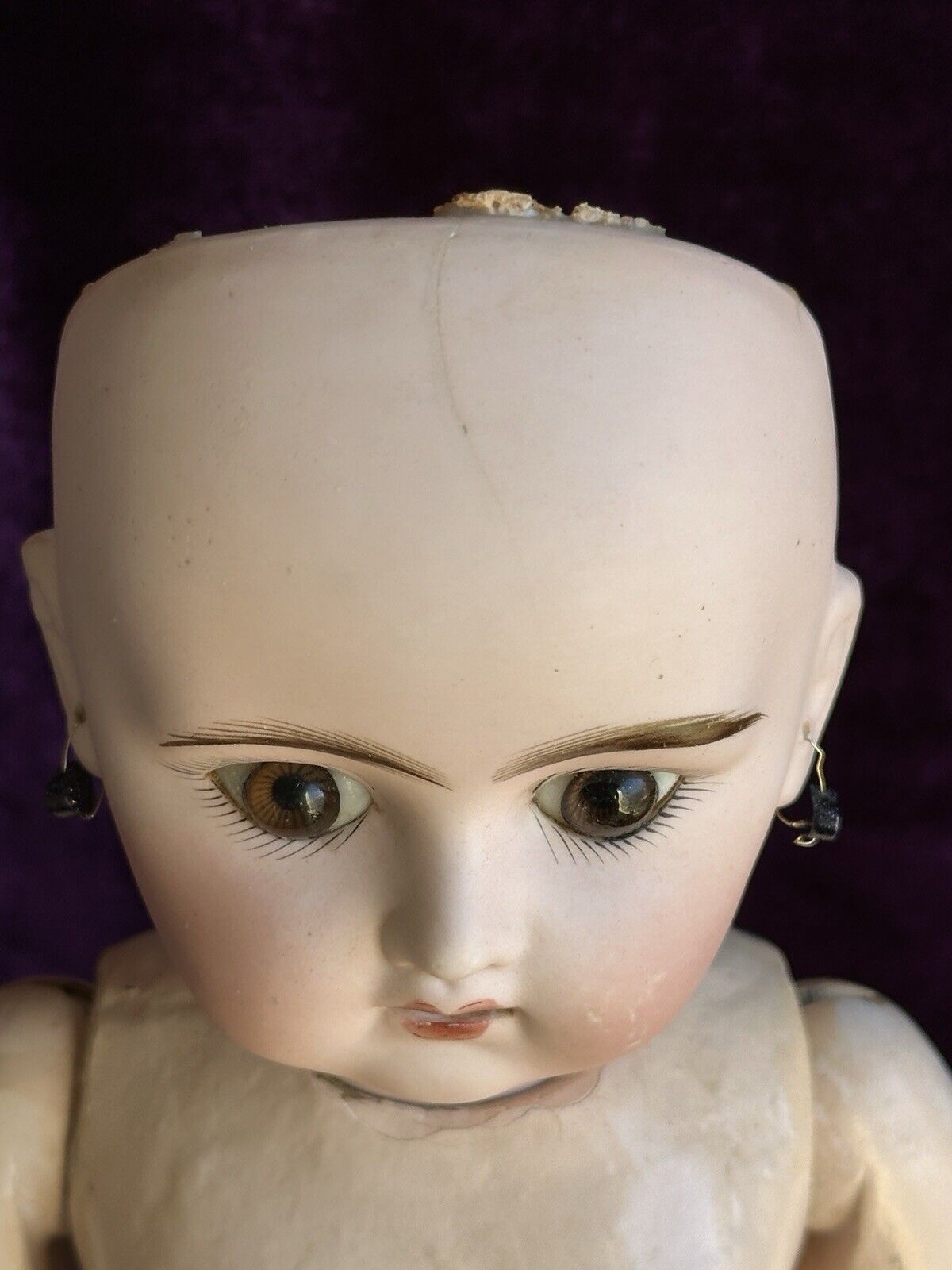 Antique French 20” Pintel & Godchaux Bisque Head Doll