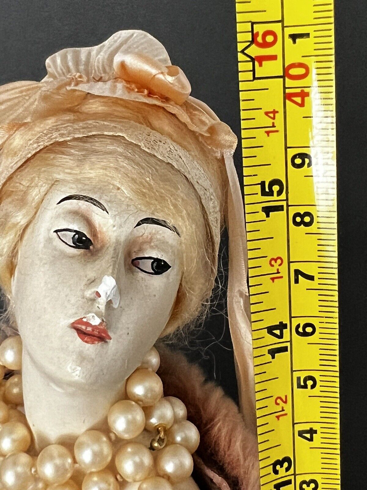 Antique Art Deco French (?) Chalkware  Boudoir Lamp Doll