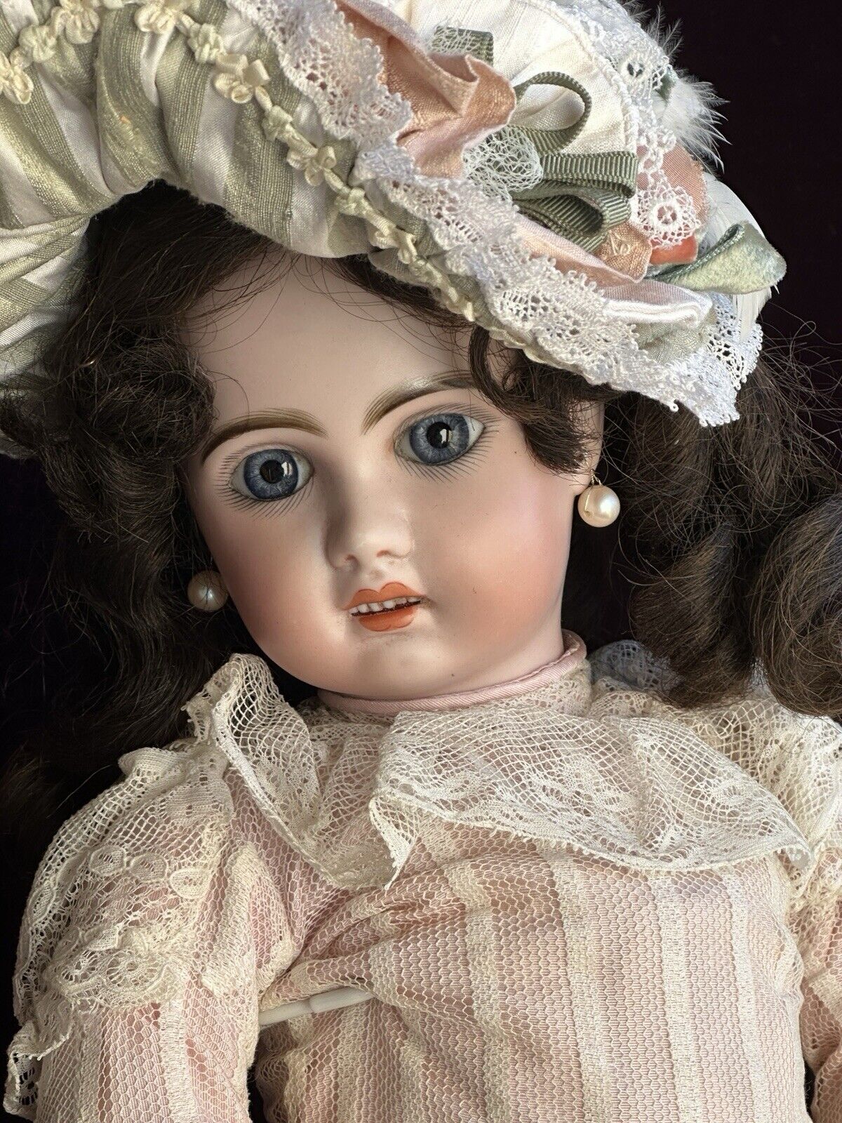 Antique French 19” Jumeau 1907 Bisque Head Marked Composition Body Doll