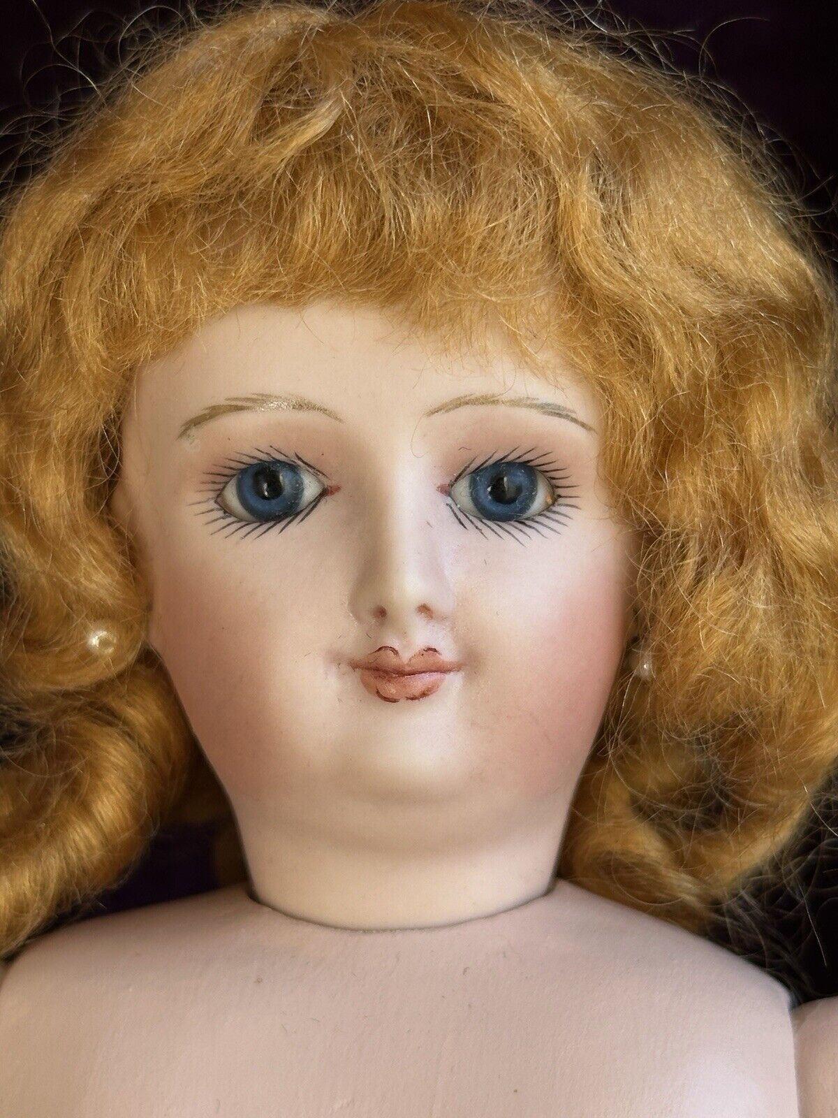 Artist 12” Porcelain Reproduction of Antique French Smiling Bru Fashion Doll