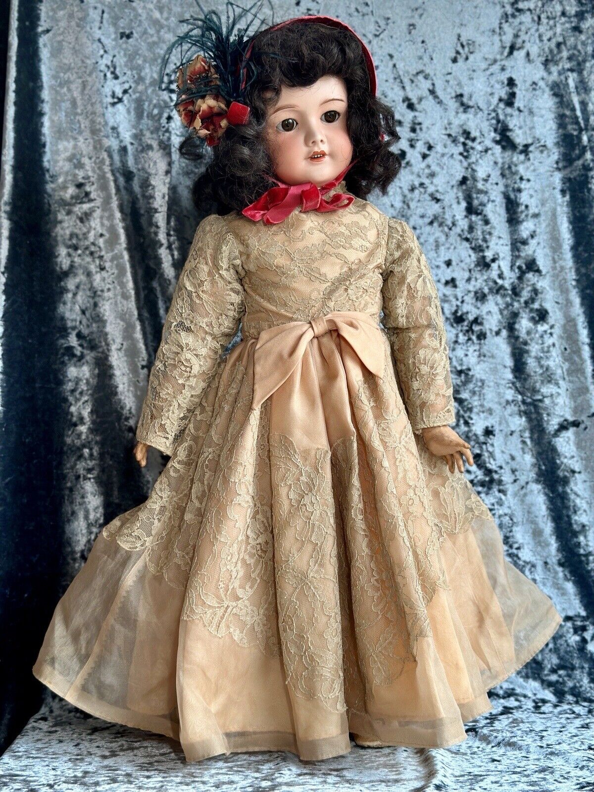 Large Antique French 27” SFBJ 301 Bisque Head Doll