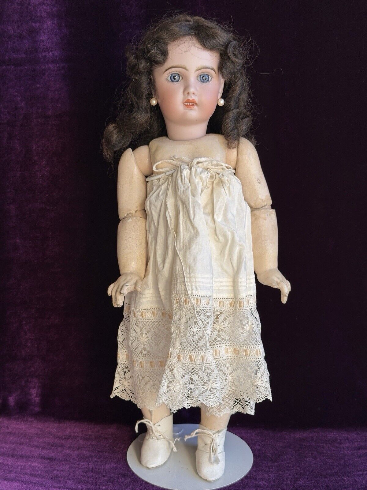 Antique French 19” Jumeau 1907 Bisque Head Marked Composition Body Doll