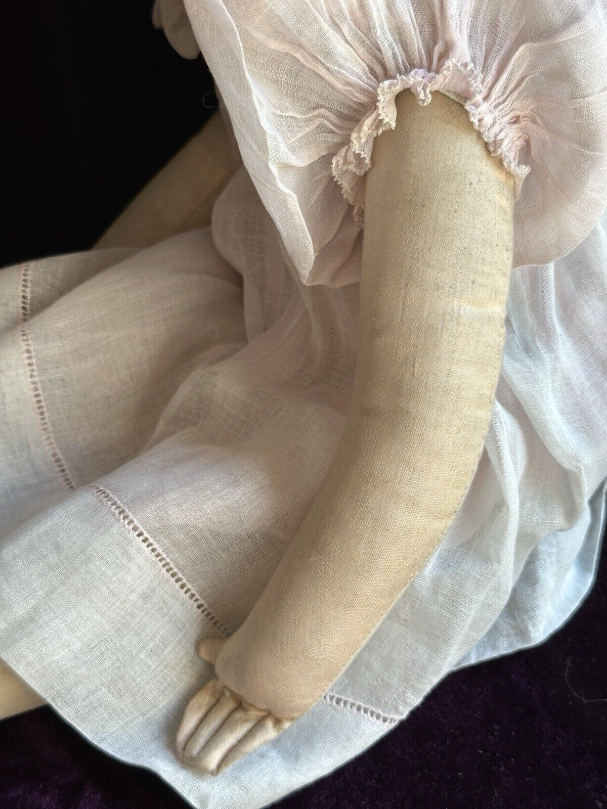 Antique/Vintage American Blossom 25” Boudoir Cloth Girl Doll