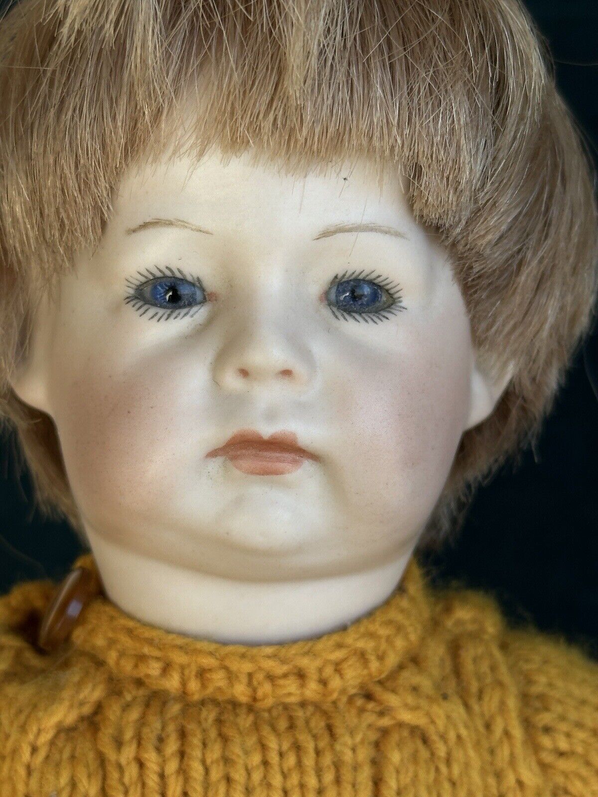 Porcelain Reproduction of Antique German Kammer Reinhardt 115 A Boy Doll