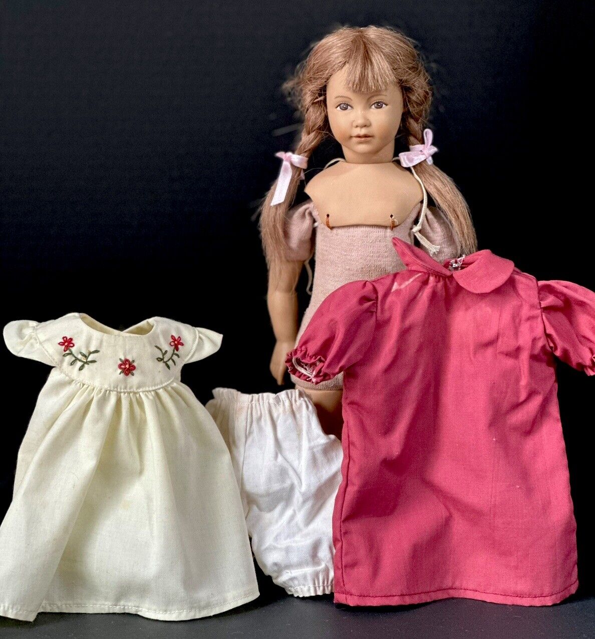 Collectible Swiss 12” Vinyl and Cloth Doll by Heidi Ott “Heidi”