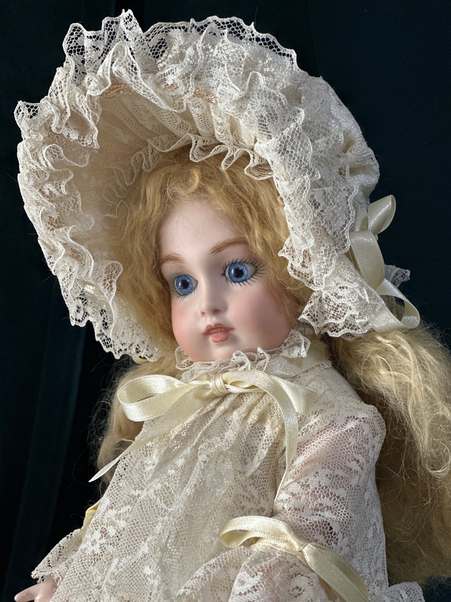 Vintage Reproduction of Antique French 15” Doll Porcelain Head Seeley Body