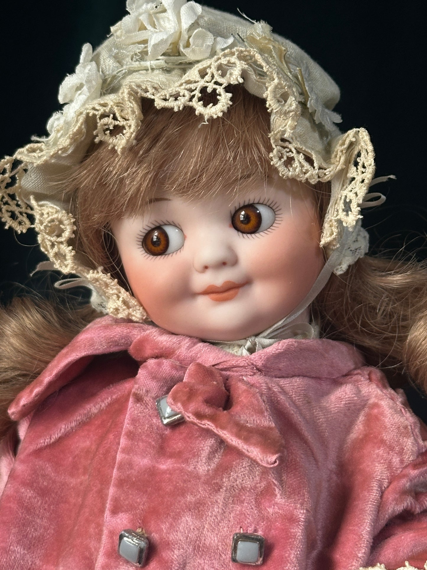 Vintage Reproduction of Antique German Armand Marseille Googly Eyes 11” Doll