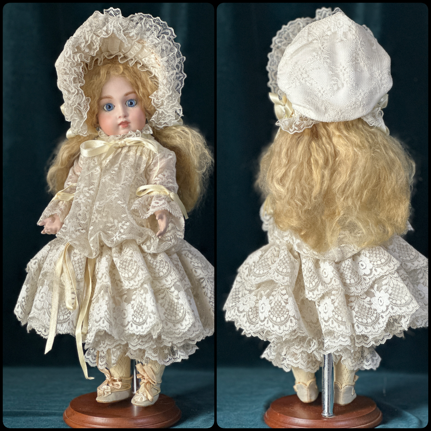 Vintage Reproduction of Antique French 15” Doll Porcelain Head Seeley Body