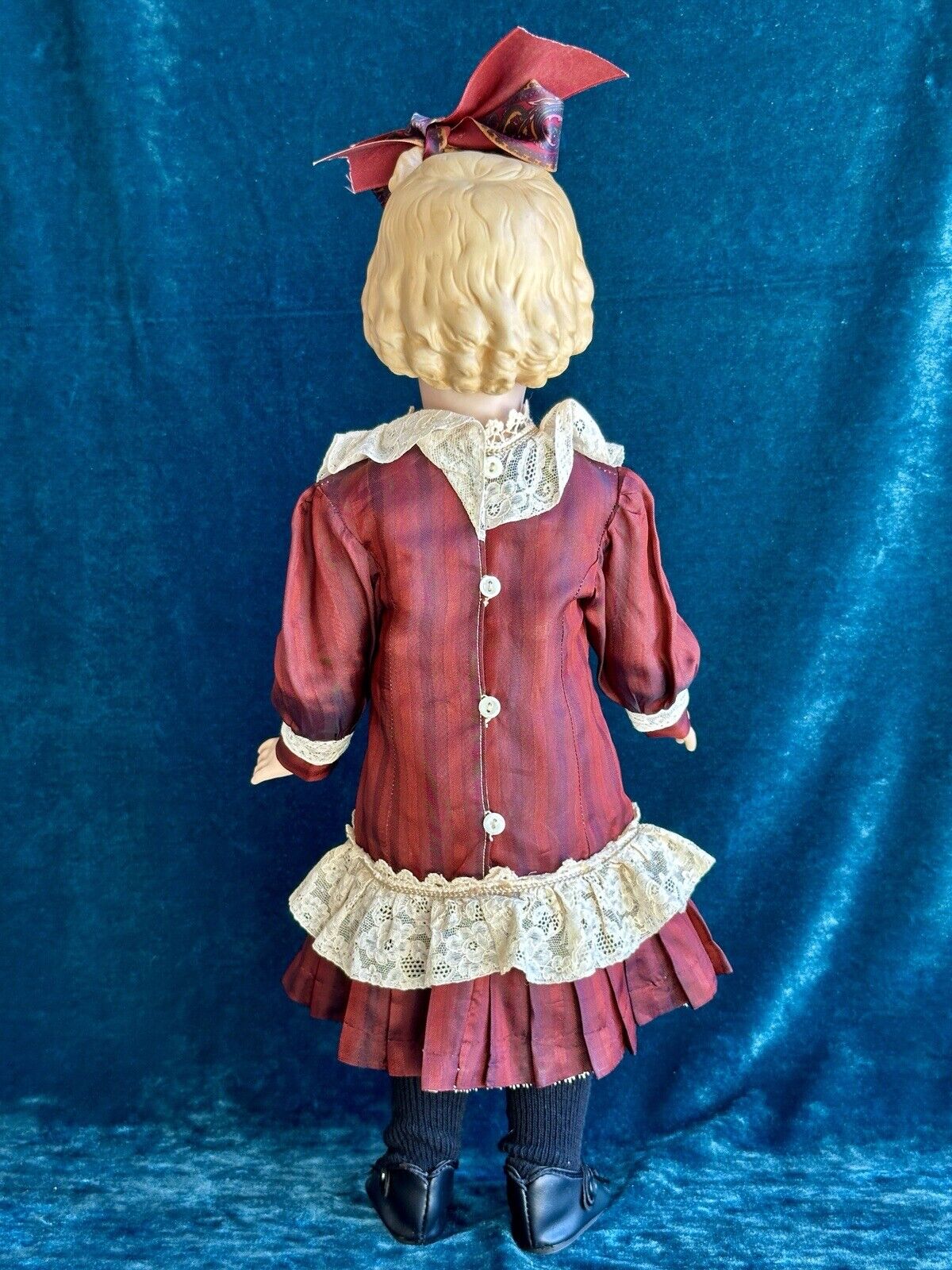 Porcelain/Composition 18” Reproduction of Antique German Gebruder Heubach Doll