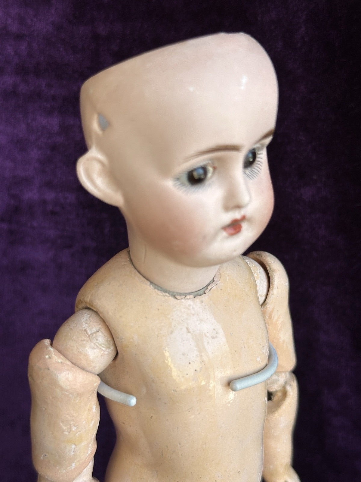 Rare Antique German 9” Bahr Proschild 340 Petite Bisque Head Doll