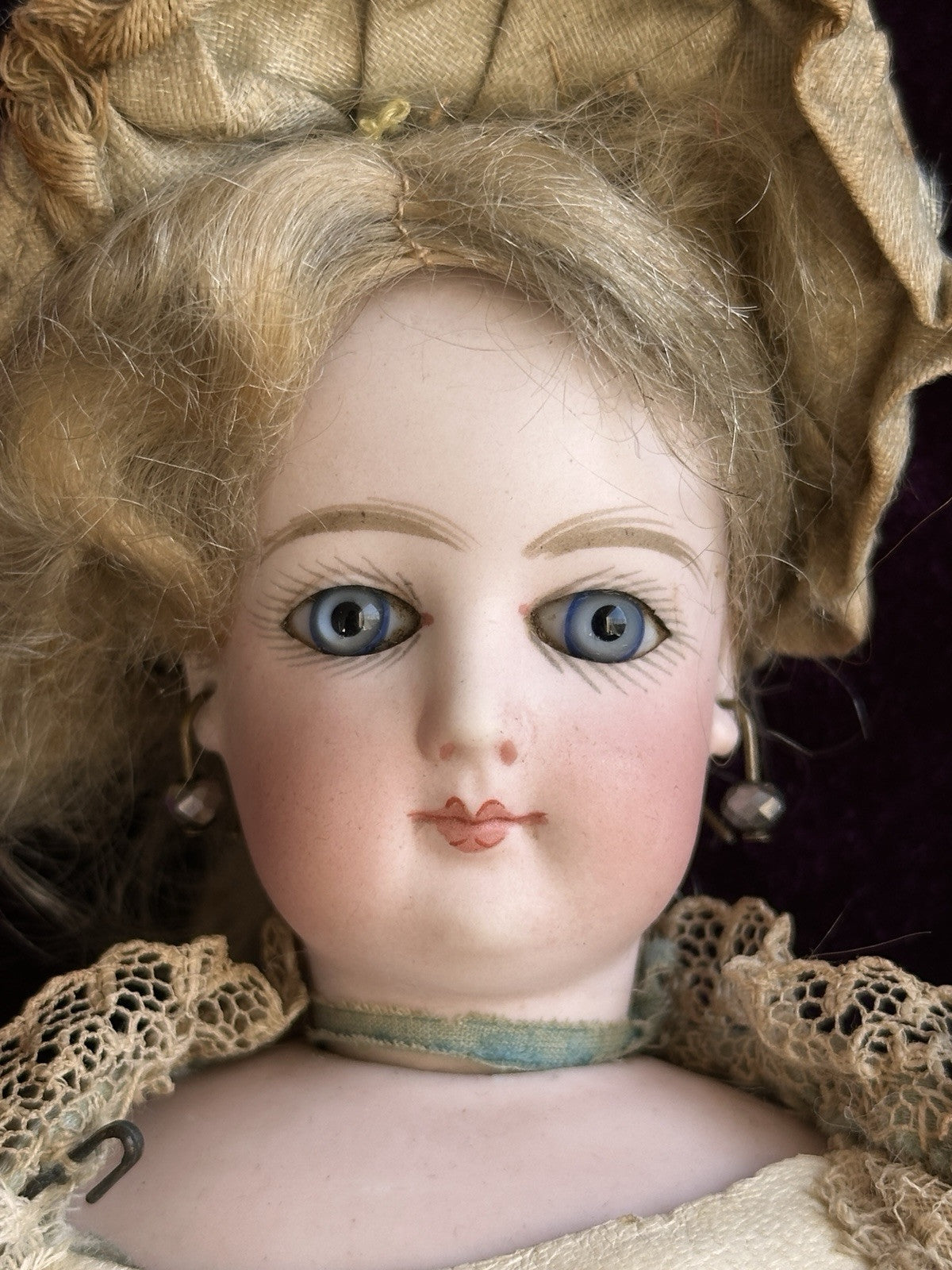 Antique French 12” Jumeau Fashion Lady Bisque Head Doll