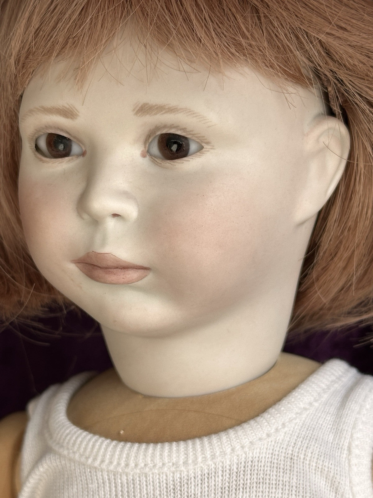 Collectible 17.5” Porcelain Wood Doll Medium Beth by Lynne & Michael Roche