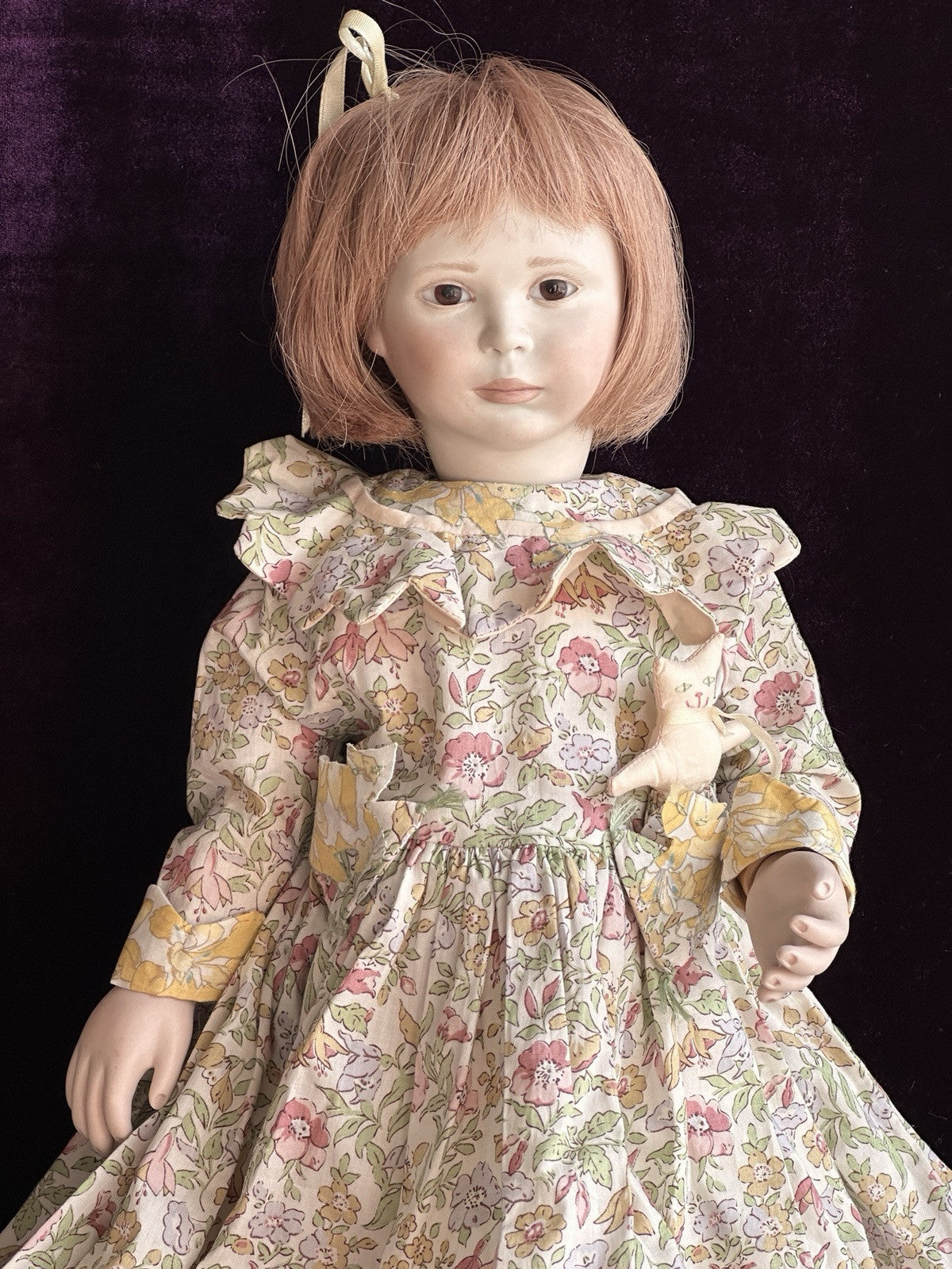 Collectible 17.5” Porcelain Wood Doll Medium Beth by Lynne & Michael Roche