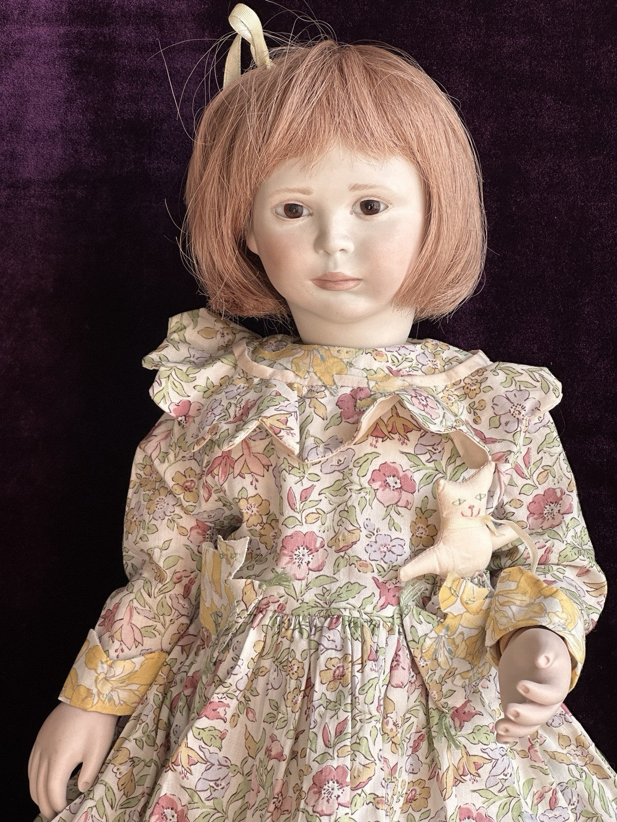 Collectible 17.5” Porcelain Wood Doll Medium Beth by Lynne & Michael Roche