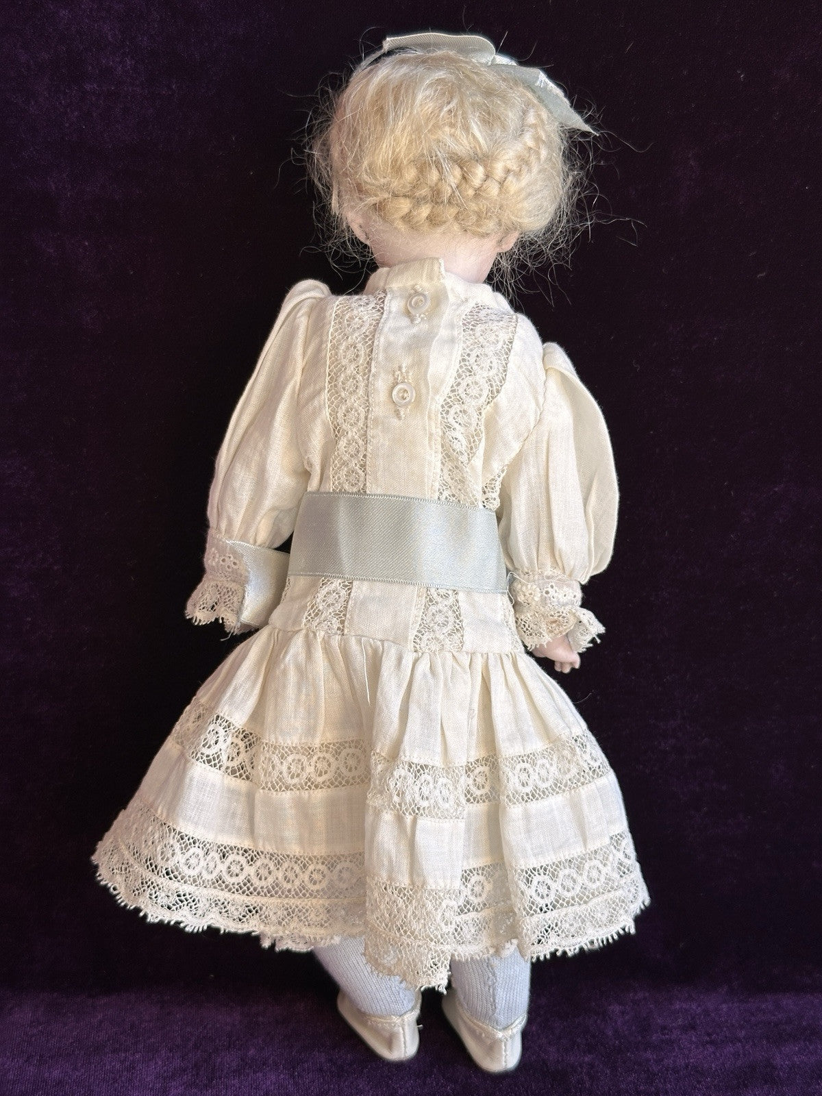 Antique German 10.5” Simon Halbig 1010 Bisque Shoulder Head Doll